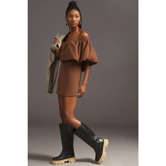 NWT Anthropoloie Nikita Mhaisalkar Off-The-Shoulder Bubble Mini Dress XL #MC415 - Picture 1 of 12